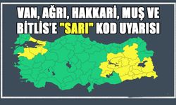 Van, Ağrı, Hakkari, Muş ve Bitlis’e "sarı" kod uyarısı