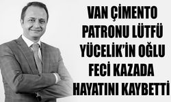 Van Çimento patronu Lütfü Yücelik’in oğlu feci kazada hayatını kaybetti