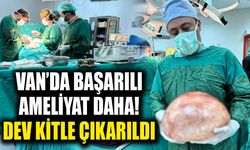 Van’da başarılı bir ameliyat daha! Dev kitle çıkarıldı
