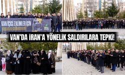 Van’da İran’a yönelik saldırılar protesto edildi!