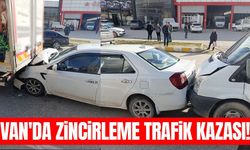 Van'da zincirleme trafik kazası! 4 araç çarpıştı…