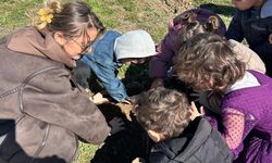 Edremit’te anaokullarında fidan dikimi etkinliği
