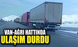 Van-Ağrı hattında ulaşım durdu