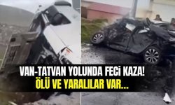 Van-Tatvan yolunda feci kaza! Ölü ve yaralılar var…