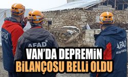 Van’da depremin bilançosu belli oldu