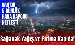 Van’da sağanak yağış ve fırtına kapıda!