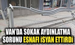 Van’da sokak aydınlatma sorunu esnafı isyan ettirdi