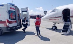 Van’da yenidoğan hasta uçak ambulansla İstanbul’a sevk edildi