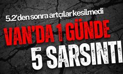Van’da yer sarsılmaya devam ediyor: Bir günde 5 sarsıntı