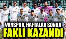 Vanspor, haftalar sonra farklı kazandı