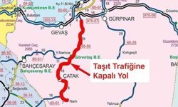 Van-Çatak karayolu ulaşıma kapatıldı