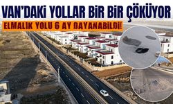 Van Elmalık yolu 6 ay dayanabildi!