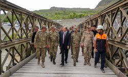 Van- Hakkari yolunda ikinci panel köprü tamamlandı