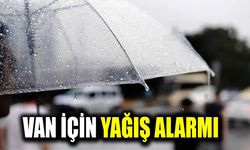 Van için yağış alarmı