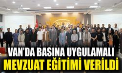 Van’da basına uygulamalı mevzuat eğitimi verildi