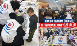 Van’da bayram öncesi yetim çocukların yüzü güldü