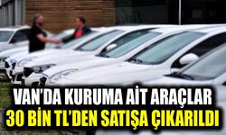 Van’da kuruma ait araçlar 30 bin TL’den satışa çıkarıldı