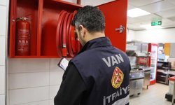 Van’daki iş yerlerinde yangın riskine karşı denetim