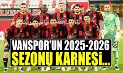 Vanspor'un 2025-2026 sezonu karnesi…