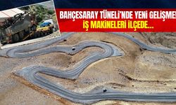 Bahçesaray Tüneli’nde yeni gelişme! İş makineleri ilçede…