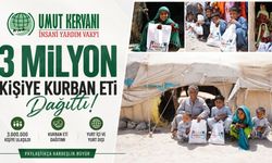 Umut Kervanı'ndan 3 milyon kişiye kurban eti