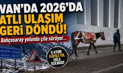 Van’da 2026’da atlı ulaşım geri döndü! Bahçesaray yolunda çile sürüyor…