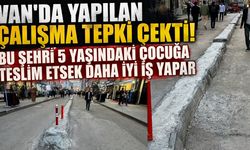 Van’da yapılan çalışma tepki çekti!