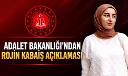 Adalet Bakanlığı'ndan Rojin Kabaiş açıklaması