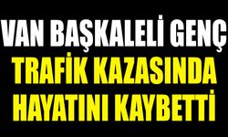Van Başkaleli genç, trafik kazasında hayatını kaybetti