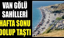 Van Gölü sahilleri hafta sonu dolup taştı