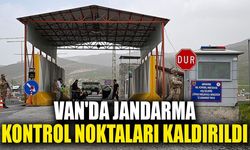 Van'da jandarma kontrol noktaları kaldırıldı