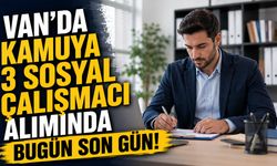 Van'da kamuya 3 sosyal çalışmacı alımında bugün son gün!