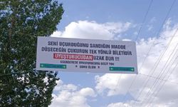 Van’da mahalleli uyuşturucuya karşı pankart açtı!