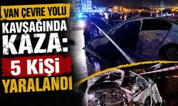 Van Çevre Yolu kavşağında kaza: 5 kişi yaralandı