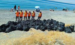 Van Gölü kıyılarında temizlik çalışmaları sürüyor