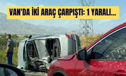 Van'da 2 araç çarpıştı: 1 yaralı