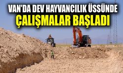 Van'da dev hayvancılık üssünde çalışmalar başladı