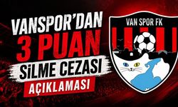 Vanspor’dan 3 puan silme cezası açıklaması