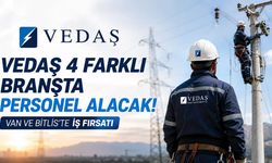 VEDAŞ 4 farklı branşta personel alacak! Van ve Bitlis'te iş fırsatı