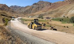 Çatak’ın Şırnak sınırındaki mahallelerde asfalt çalışması