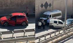 Eski Emniyet Kavşağı’nda zincirleme kaza: Trafik yine kilitlendi