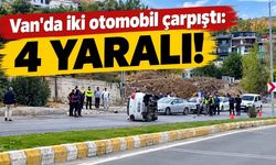 Van Edremit’te iki araç çarpıştı! 4 yaralı…