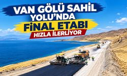 Van Gölü Sahil Yolu’nda final etabı hızla ilerliyor