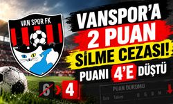 Vanspor’a 2 puan silme cezası! Puanı 4’e düştü
