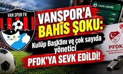 Vanspor'a bahis şoku: Kulüp Başkanı ve çok sayıda yönetici PFDK'ya sevk edildi!
