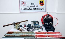 Van’da kaçak kazı yapan 2 şüpheli suçüstü yakalandı