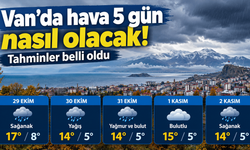 Van’da hava 5 gün nasıl olacak! Tahminler belli oldu