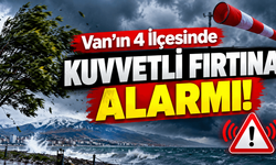 Van’ın 4 İlçesinde Kuvvetli Fırtına Alarmı