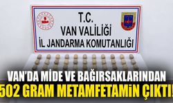 Van’da mide ve bağırsaklarından 502 gram metamfetamin çıktı!