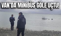 Van'da minibüs göle uçtu!